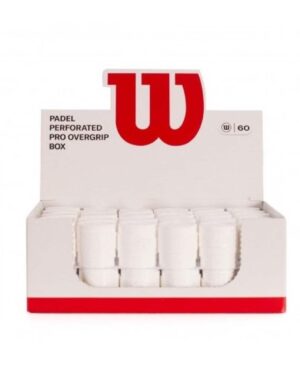Overgrip Wilson Padel Pro Perforati Bianco 60 unità